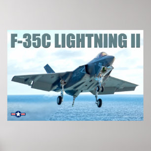 AFFICHE F-35C ÉCLAIRAGE II