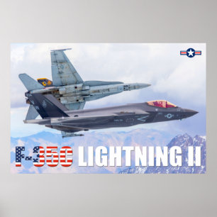 AFFICHE F-35C ÉCLAIRAGE II
