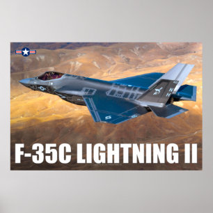 AFFICHE F-35C ÉCLAIRAGE II