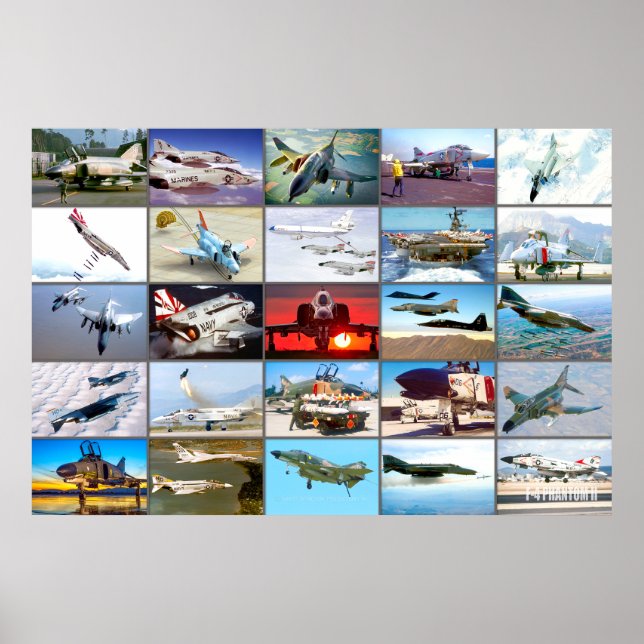 AFFICHE F-4 PHANTOM II "MONTAGE" (Devant)