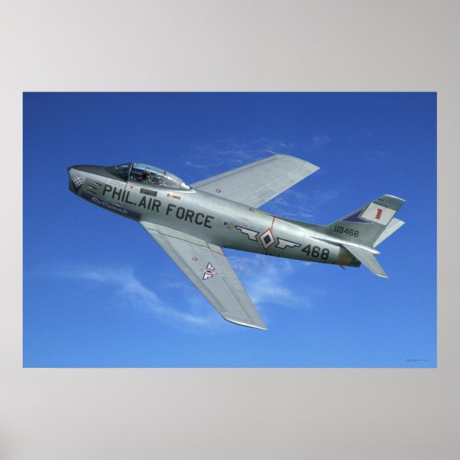 Affiche F-86 Saber Jet (Devant)
