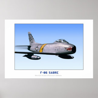 Affiche F-86 Sabre nord-américain