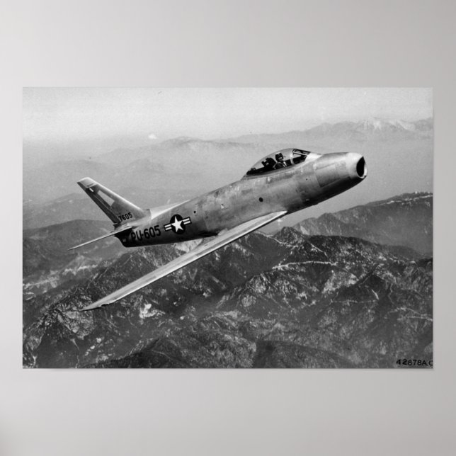 Affiche F-86A Saber (Devant)