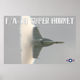AFFICHE F/A-18 SUPER HORNET BOOM !