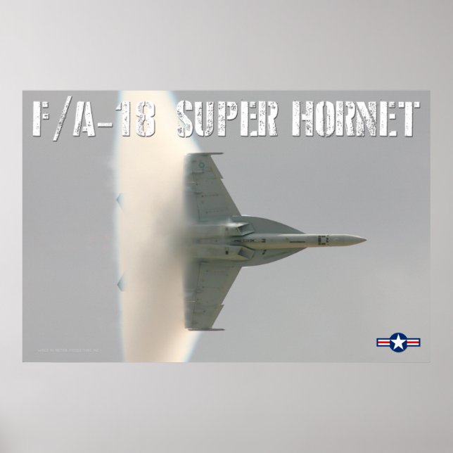 AFFICHE F/A-18 SUPER HORNET BOOM ! (Devant)