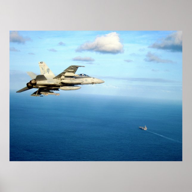 Affiche F/A-18A Hornet Strike Fighter Escadron 87 (Devant)