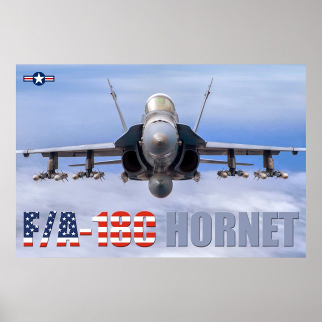 AFFICHE F/A-18C HORNET (Devant)