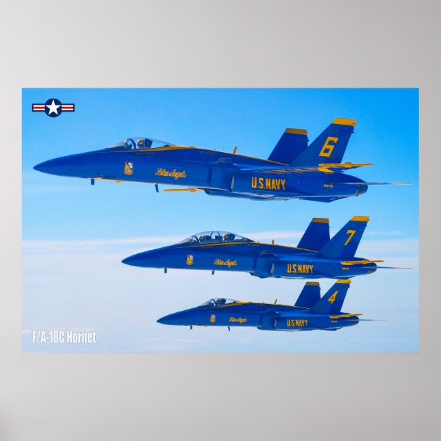 AFFICHE F/A-18C HORNET (Devant)