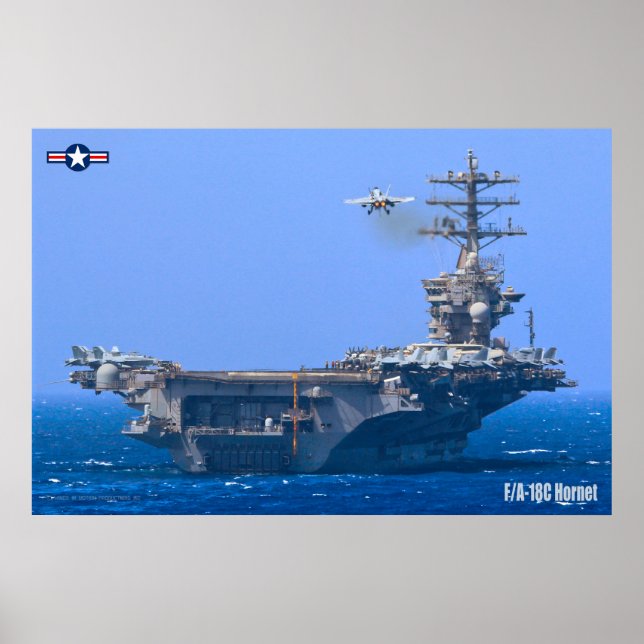 AFFICHE F/A-18C HORNET (Devant)