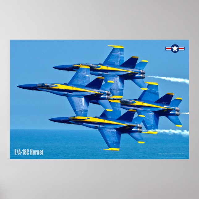 AFFICHE F/A-18C HORNET (Devant)