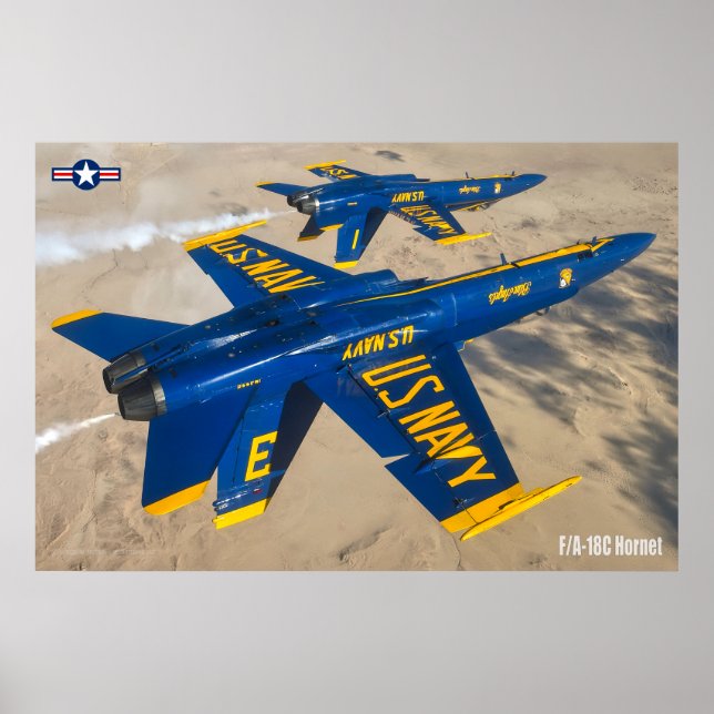 AFFICHE F/A-18C HORNET (Devant)