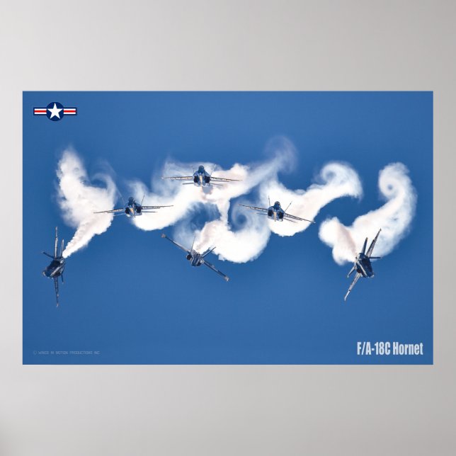 AFFICHE F/A-18C HORNET (Devant)