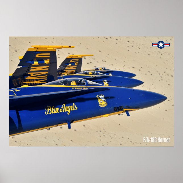 AFFICHE F/A-18C HORNET (Devant)