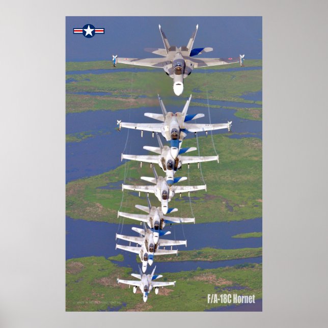 AFFICHE F/A-18C HORNET (Devant)