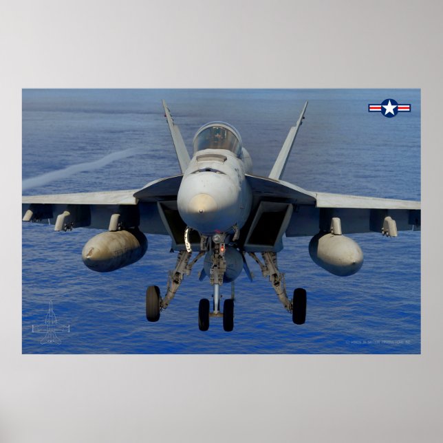 AFFICHE F/A-18E SUPER HORNET (Devant)