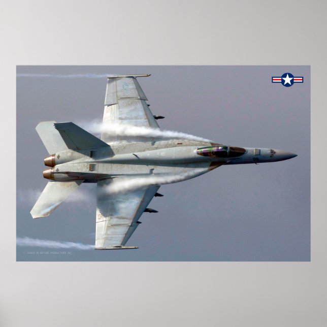AFFICHE F/A-18E SUPER HORNET (Devant)