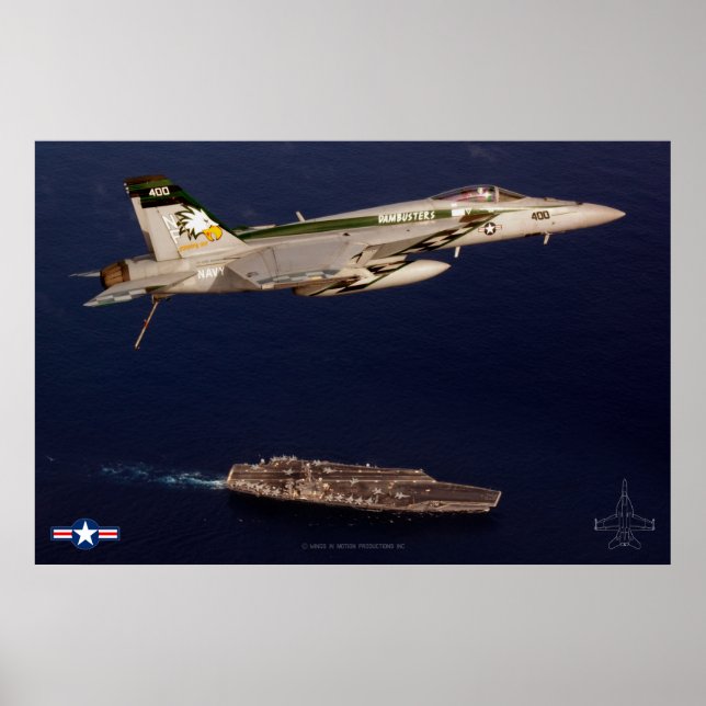 AFFICHE F/A-18E SUPER HORNET (Devant)
