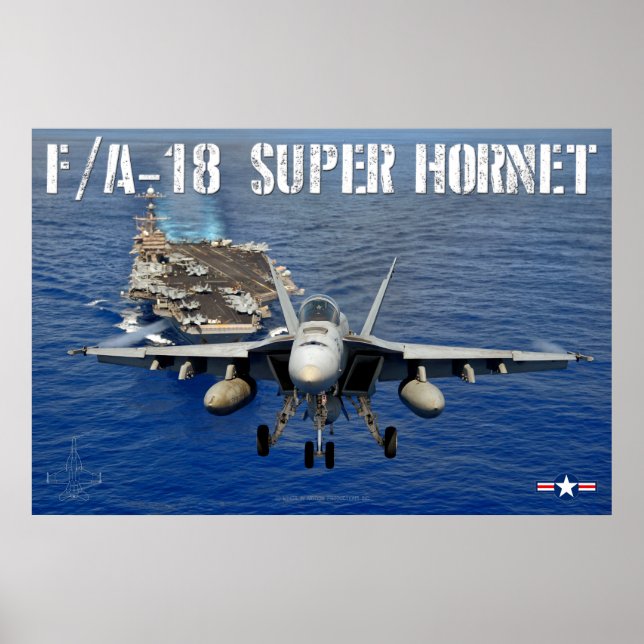 AFFICHE F/A-18E SUPER HORNET (Devant)