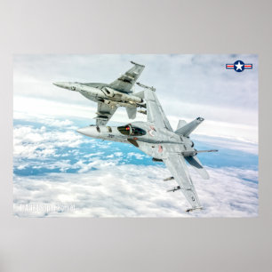 AFFICHE F/A-18E SUPER HORNET