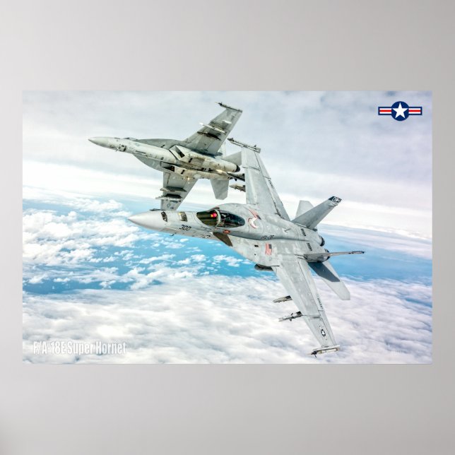 AFFICHE F/A-18E SUPER HORNET (Devant)
