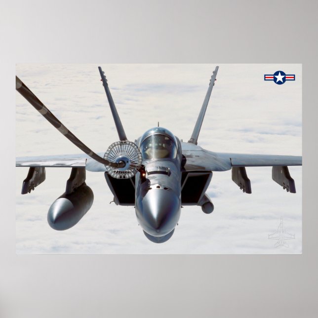 AFFICHE F/A-18E SUPER HORNET (Devant)