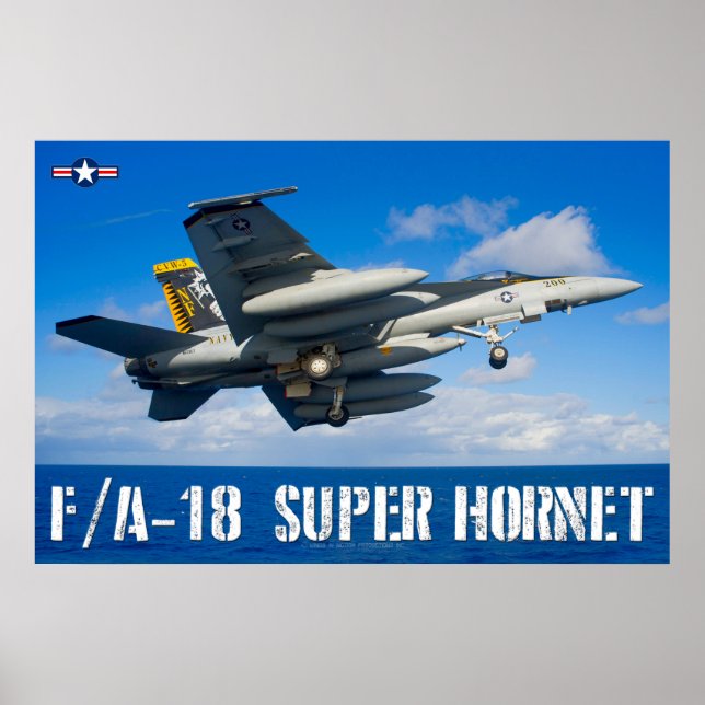 AFFICHE F/A-18E SUPER HORNET (Devant)