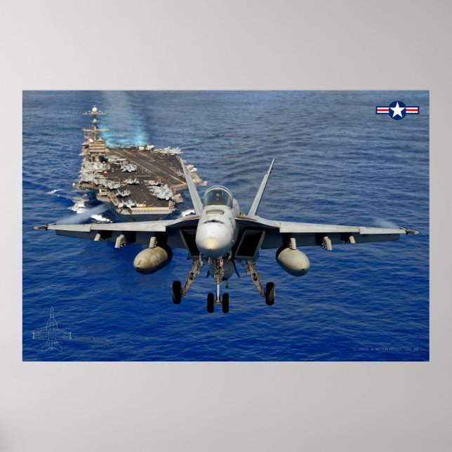 AFFICHE F/A-18E SUPER HORNET (Devant)