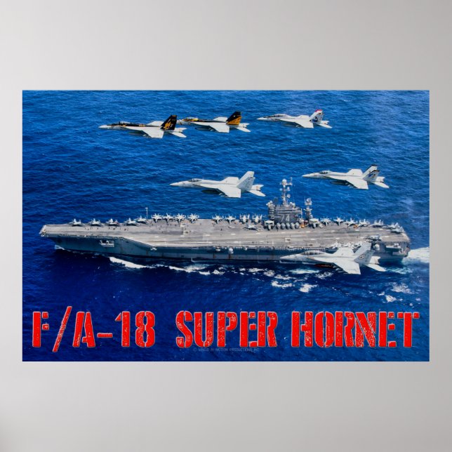 AFFICHE F/A-18E SUPER HORNET (Devant)