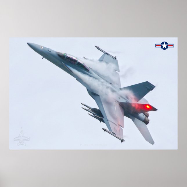 AFFICHE F/A-18F SUPER HORNET (Devant)