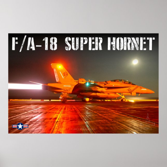 AFFICHE F/A-18F SUPER HORNET (Devant)
