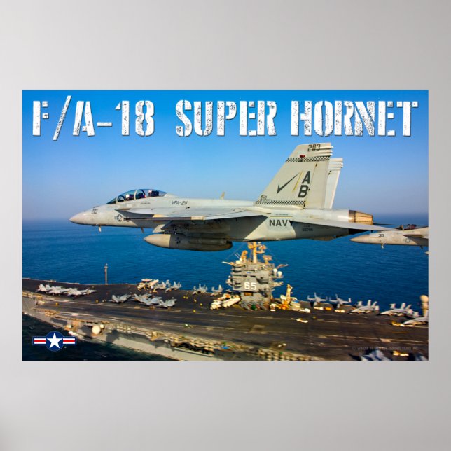 AFFICHE F/A-18F SUPER HORNET (Devant)