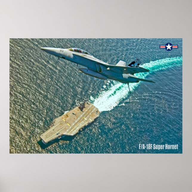 AFFICHE F/A-18F SUPER HORNET (Devant)