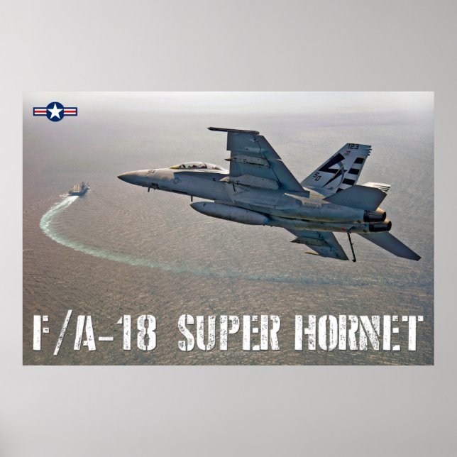 AFFICHE F/A-18F SUPER HORNET (Devant)