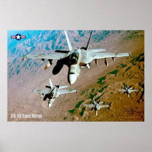 AFFICHE F/A-18F SUPER HORNET