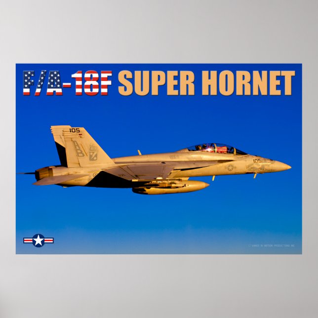AFFICHE F/A-18F SUPER HORNET (Devant)