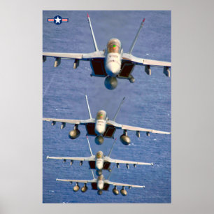 AFFICHE F/A-18F SUPER HORNET