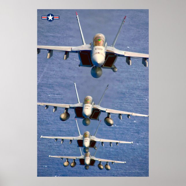 AFFICHE F/A-18F SUPER HORNET (Devant)