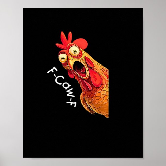 Affiche F-Caw-F-Chicken Classic Vintage Graphic (Devant)
