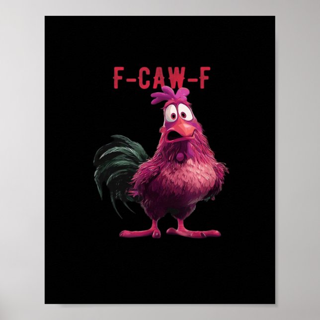 Affiche F-Caw-F-Chicken Essential Aesthetic Unique (Devant)