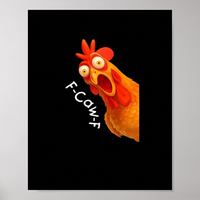 Affiche F-Caw-F Chicken Essential Minimal Clean (Devant)