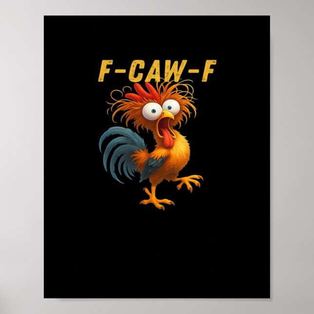 Affiche F-Caw-F-Chicken Essential Retro Classic (Devant)