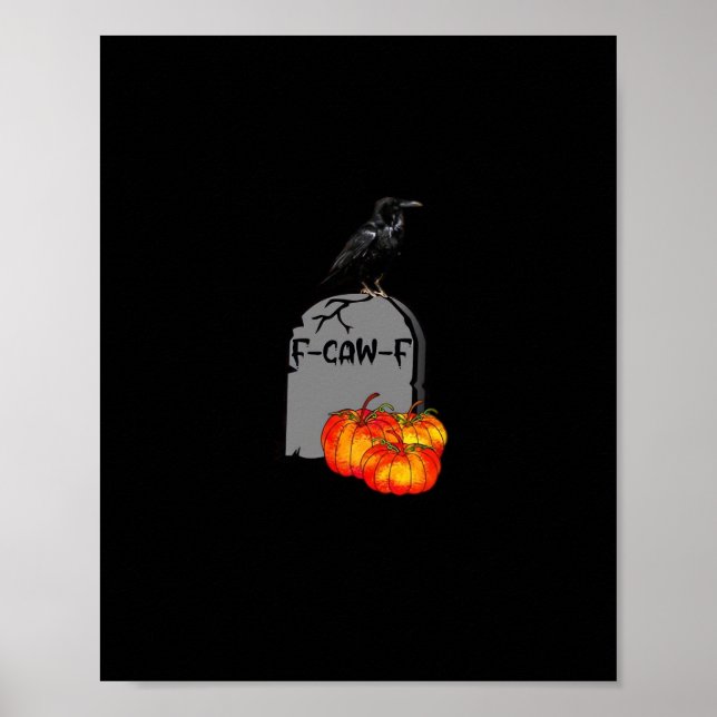 Affiche F-Caw-F Crow Classic Retro Cool (Devant)