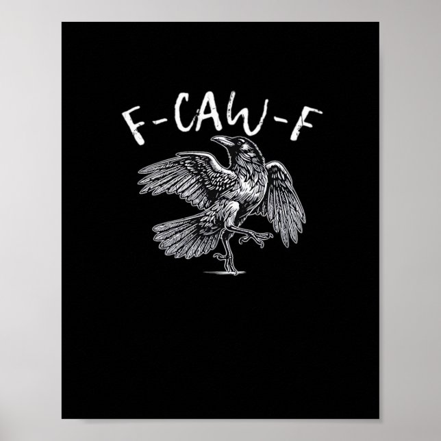 Affiche F-Caw-F Crow Retro Classic (Devant)
