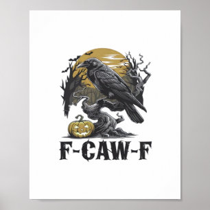 Affiche F-Caw-F Design Minimaliste Classique