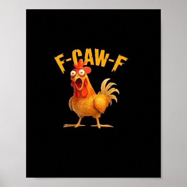 Affiche F-Caw-F Drôle Unique (Devant)