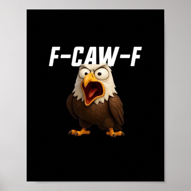 Affiche F-Caw-F Funny F-Caw-F Gear Retro Classic (Devant)
