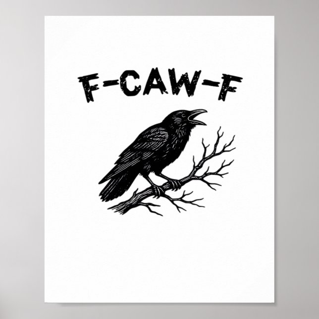 Affiche F-Caw-F Minimal Clean (Devant)