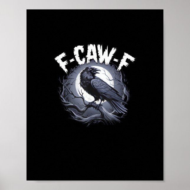 Affiche F-Caw-F Minimal Propre (Devant)