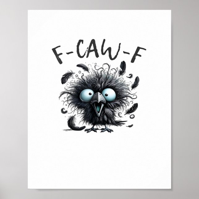 Affiche F Caw F Style Rétro Classique (Devant)