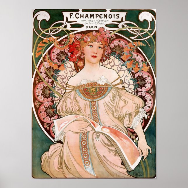 Affiche F. Champenois Imprimeur-Éditeur (Devant)